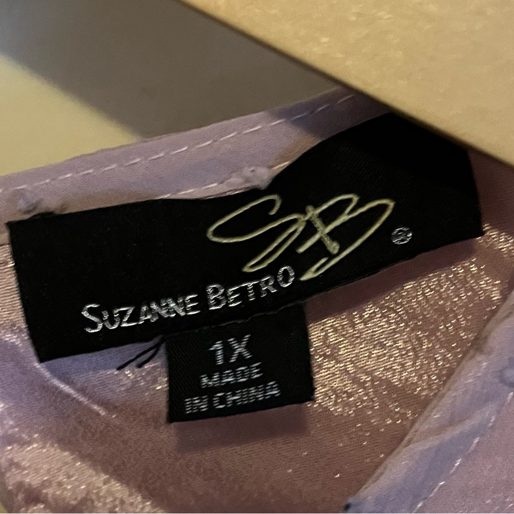 Light purple Spring Suzanne Betro Top plus - Picture 2 of 7